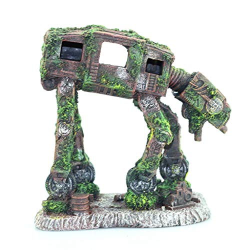 Aquarium Resin Cave Robot Dog Decoration House Fish For Accessories For Shrimp