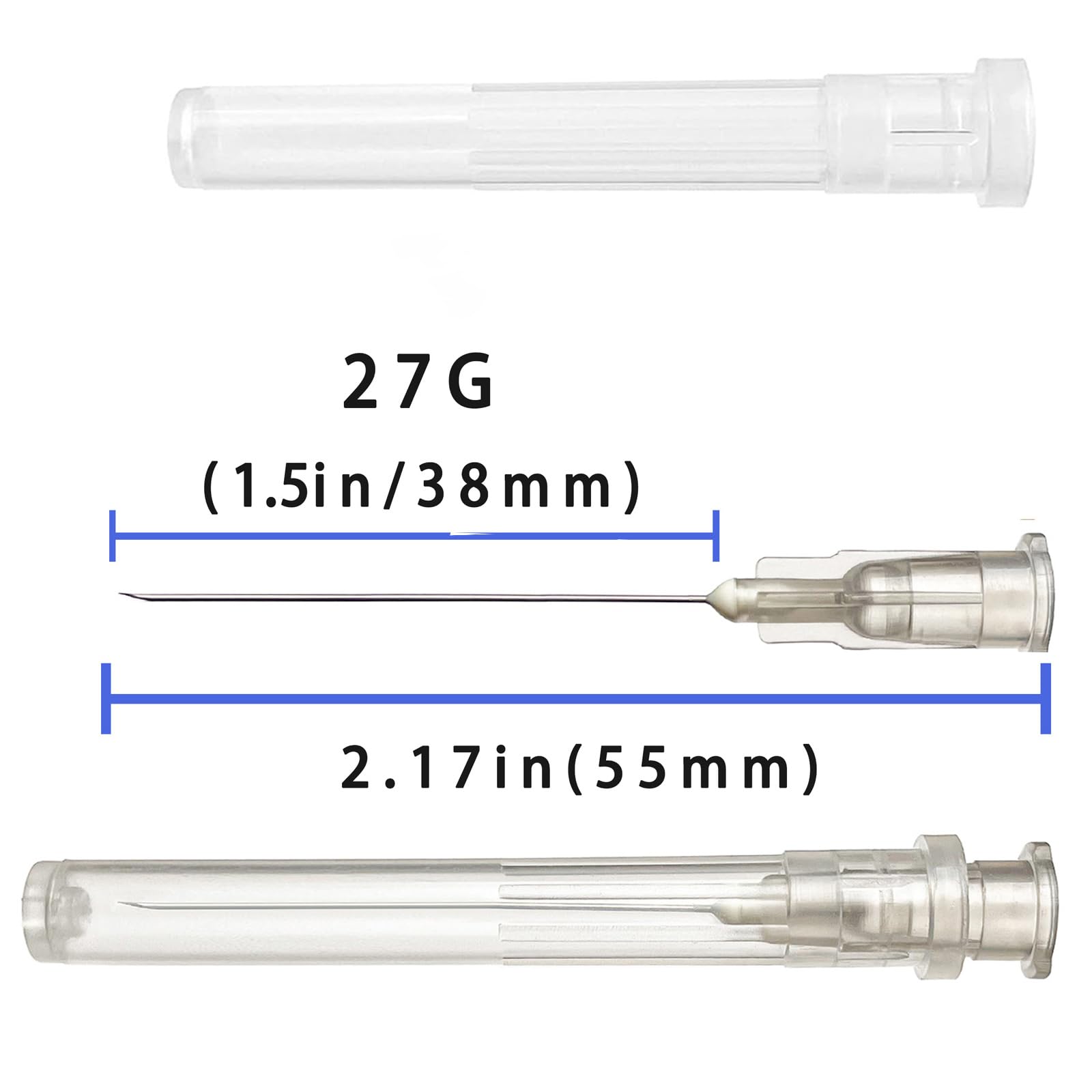 100Pack 27Ga 1.5 inch Luer Lock Lab Dispensing Accessories for Measuring,Refilling Inks