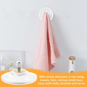 8pcs Strong Thickened Sucker Suction Cup, M6 Screw Nut Extra Strong Adhesive Glass Suction Holder, 5.5cm PVC Heavy Duty Hanging Hook for Bathroom Wall, Window, Car Shade Cloth(Size:8pcs)