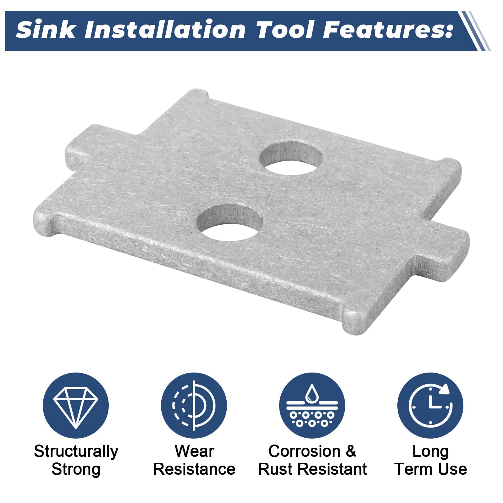 017670-45 Waste Drain Installation Tool Fit For Commercial Sink Drains/Service Plumbing, used to Wastewater Drain Installation/Removal Tool Bathtub Shower Drains Accessories Replacement Parts (2 Pack)