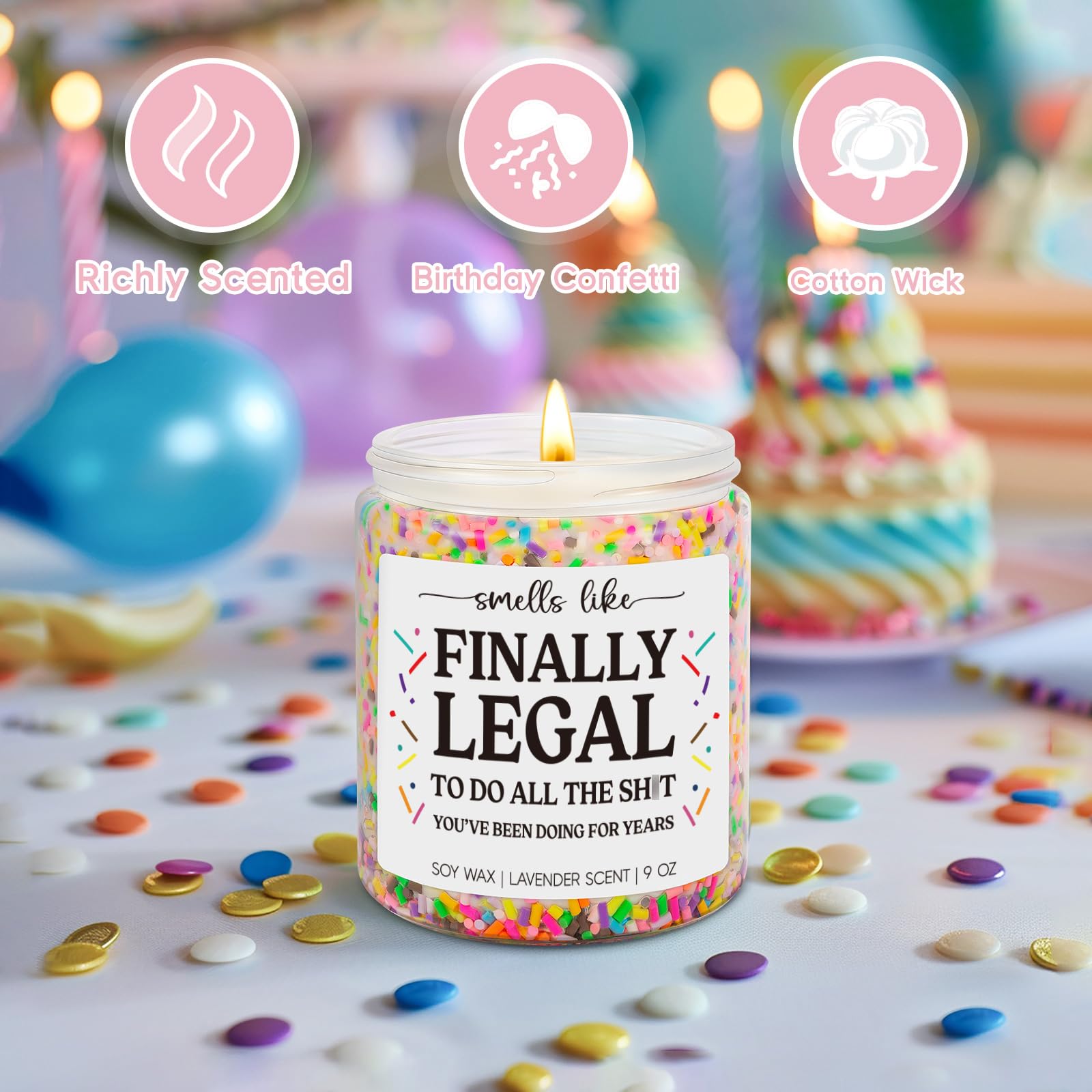 GSPY 21st Birthday Candles - 21st Birthday Gifts for Her, Him - Cool 21st Birthday Gifts, Gifts for 21st Birthday Female, Male - 21 Year Old Birthday Gifts for Girl, Boy, Daughter, Friend, Son