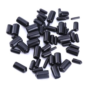 iwoma 180pcs rubber end caps set round tube set protective caps not-slip round protective caps multiple size caps