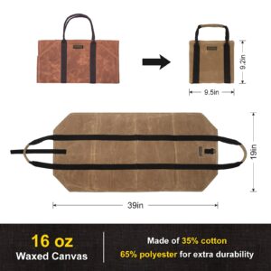 NorthClimbOtd Firewood Carrier, Log Carrier for Firewood, Wood Carrying Bag for Firewood, Firewood Carriers with Handles for Fire Pit, Camping, BBQ Barbecue, Outdoor Activity