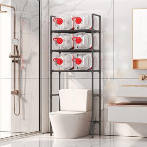 Bathroom Shelves 3 Layer, Space Saving Toilet Shelf, Storage Rack Above The Toilet Stainless Steel 3-Layer Bathroom Storage Rack Bathroom Storage for Accommodate Toiletries and Daily Necessities