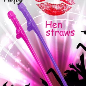 12 pcs Bachelorette Party Straws Hen Straws Naughty, Willy Pennis Straws, Straws For Naughty Bridal Shower Drinking Games, Crazy Straws Bride, Hen Party Favors, Funny Drinking Straws