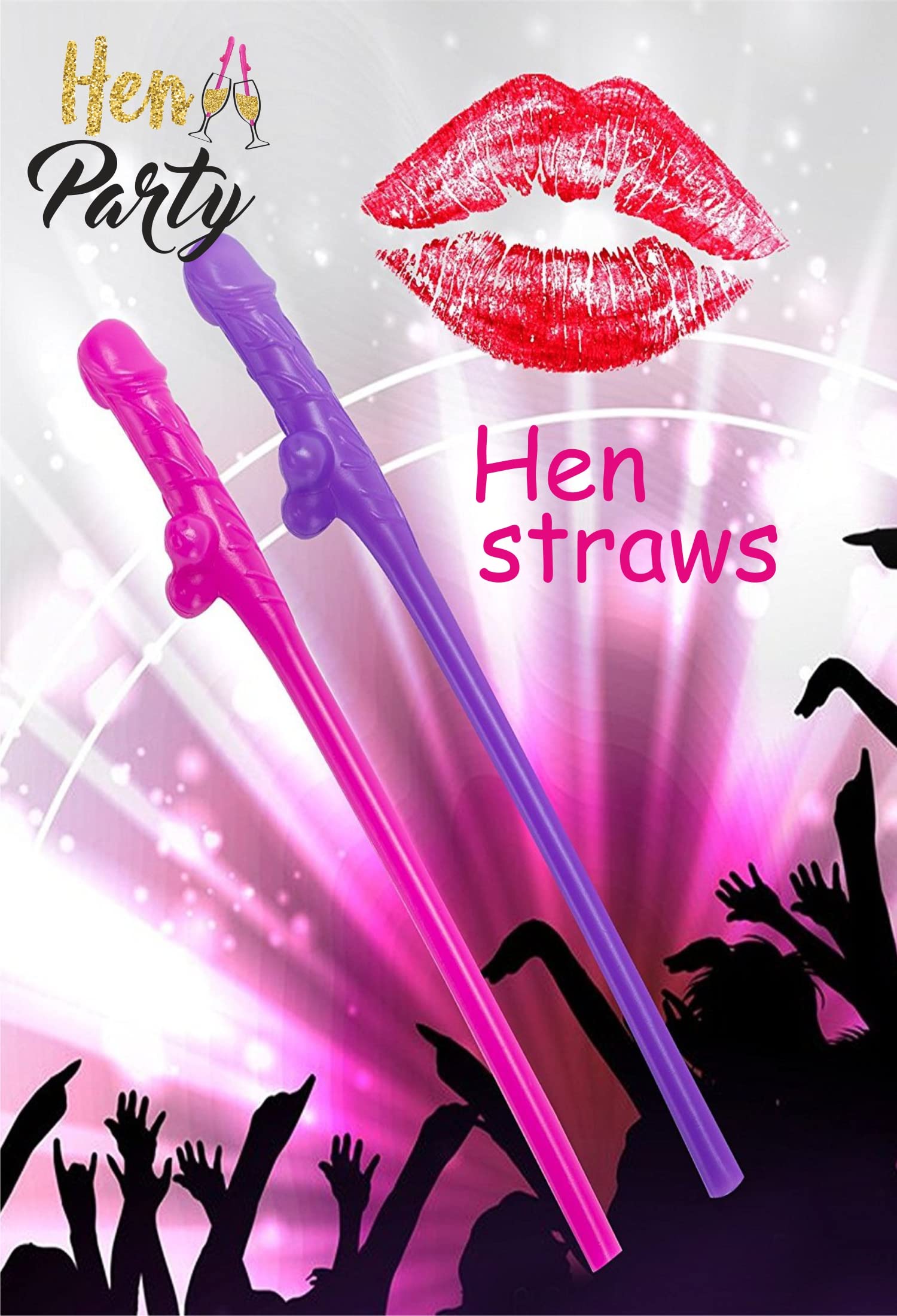 12 pcs Bachelorette Party Straws Hen Straws Naughty, Willy Pennis Straws, Straws For Naughty Bridal Shower Drinking Games, Crazy Straws Bride, Hen Party Favors, Funny Drinking Straws