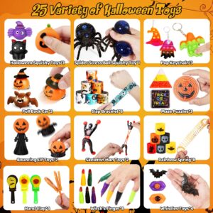 OCHIDO Halloween Party Favors for Kids-240pcs Bulk Halloween Toys Treats Gifts,Halloween Goodie Bags Fillers ,Trick Or Treat , Halloween School Classroom Carnival Prizes, Treasure Box Toys