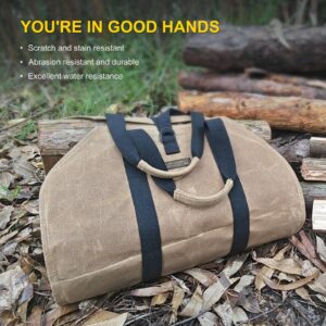 NorthClimbOtd Firewood Carrier, Log Carrier for Firewood, Wood Carrying Bag for Firewood, Firewood Carriers with Handles for Fire Pit, Camping, BBQ Barbecue, Outdoor Activity