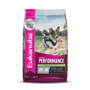 eukanuba premium performance 26/16 exercise small bites dry dog food 28 lb bag