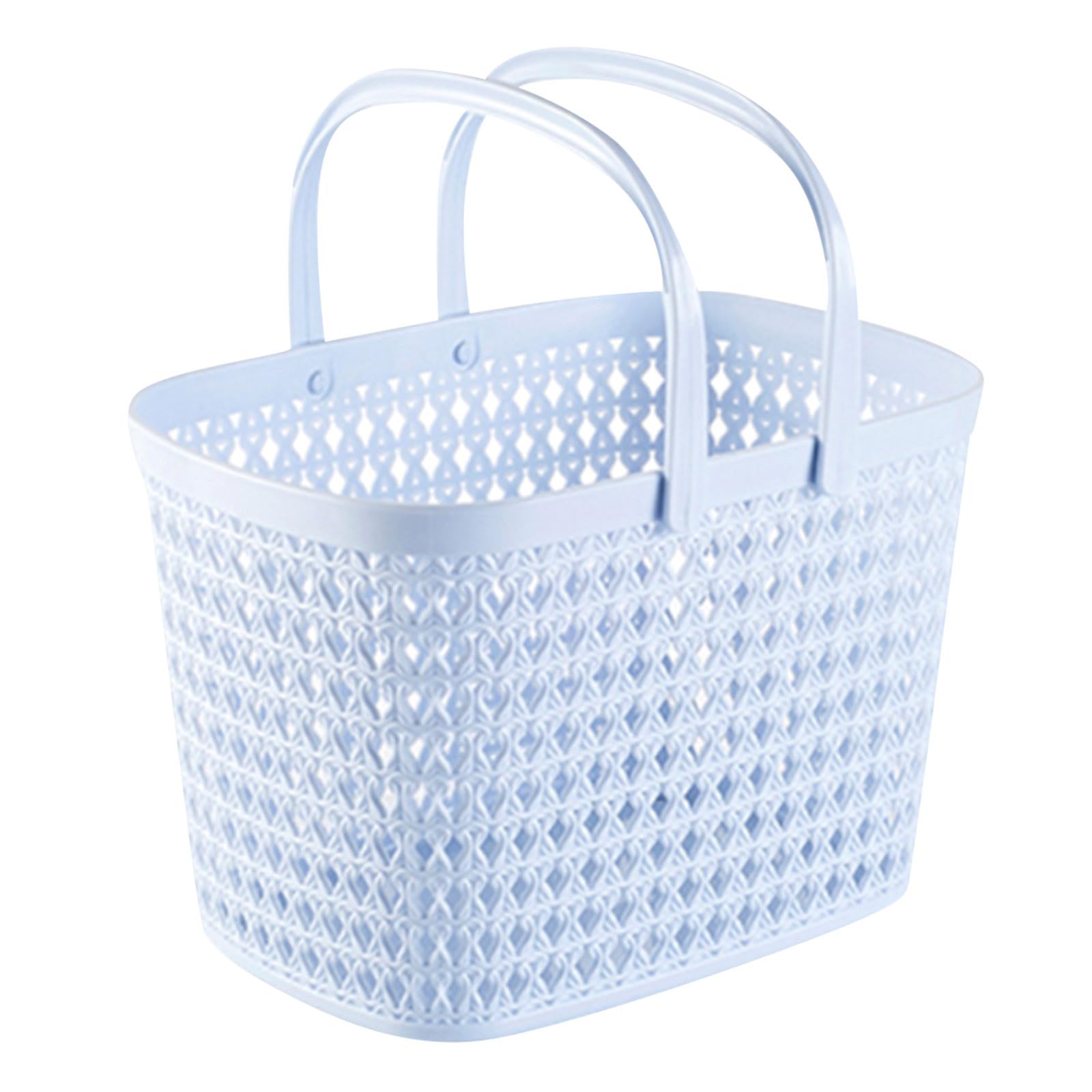 Bagmrteho Portable Shower Caddy Basket,Portable Shower Caddy Tote Plastic Storage Basket with Handle Box Organizer Bin for Bathroom,Pantry,Kitchen,College Dorm,Closet,Garage