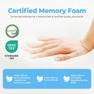 NEO SLEEP 8 Inch Twin Cooling Gel Memory Foam Mattress Medium Firm CertiPUR-US Certified Mattress in a Box Enhanced Pressure Relief Removable Soft Cover No Fiberglass (Twin, 8 in)