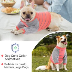 KOESON Dog Recovery Sleeve,Soft Dog Surgery Recovery Suit Front Legs Dog Sleeves for Wounds Front Legs,Dog Leg Sleeve to Stop Licking Dog Elbow Protector,Dog Cone Collar Alternative Orange