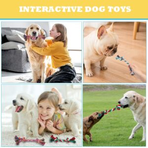 eggigi 60 Pcs Multi Color Knot Rope Dog Chew Toys Puppy Rope Toy Dog Tug of War Toy Chew Toys for Small and Medium Dogs Puppies