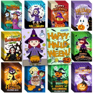 cholemy 100 pcs halloween coloring book mini coloring books holiday small coloring books party favors party supplies goodie bags stuffer birthday