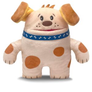 The Tooth Brigade Tooth Fairy Pillow | Fun and Interactive Stuffed Plush Toy with Large Pocket for Lost Teeth, Treasures, Prizes - Perfect for Kids, Boys, & Girls Gift (OBI Dog)