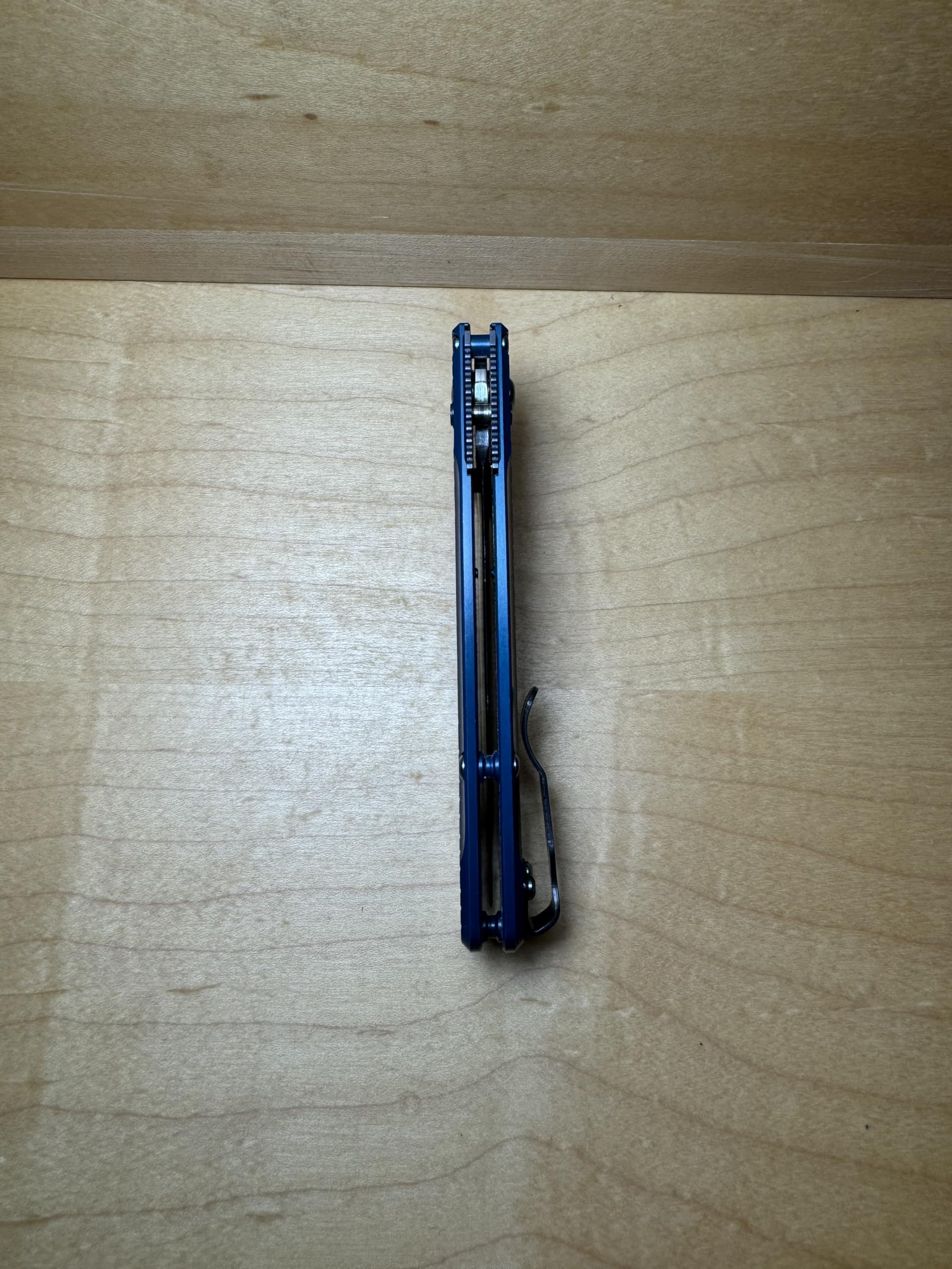 Generic Midnight Lagoon Blue, Billet Aluminum, Full Size Bugout, Topography side Scales, Gift for dad, Everyday Carry Knife Scales