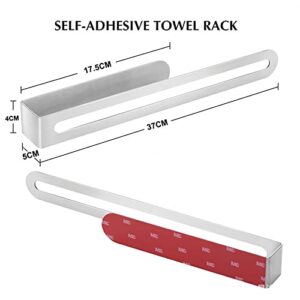 TiStm Towel Racks Towel Rail for Bathroom,Punch-Free Hand Towel Holder,Bath Towel Storage Bar,Kitchen Towel Rail,Bathroom Hardware/Color/D Needed-Color-a(C)