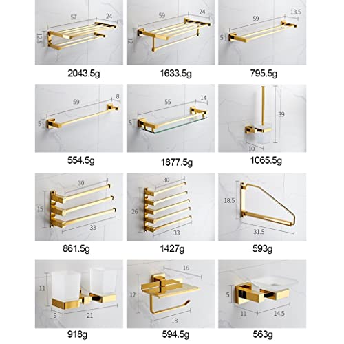 Towel Racks Towel Rails Towel Bar Wall Mounted Brass Hand Towel Bar Bathroom Towel Holder Kitchen Dish Cloths Hanger Towel Racks Needed-Foldable Towel Rail(Bath Towel Rack)