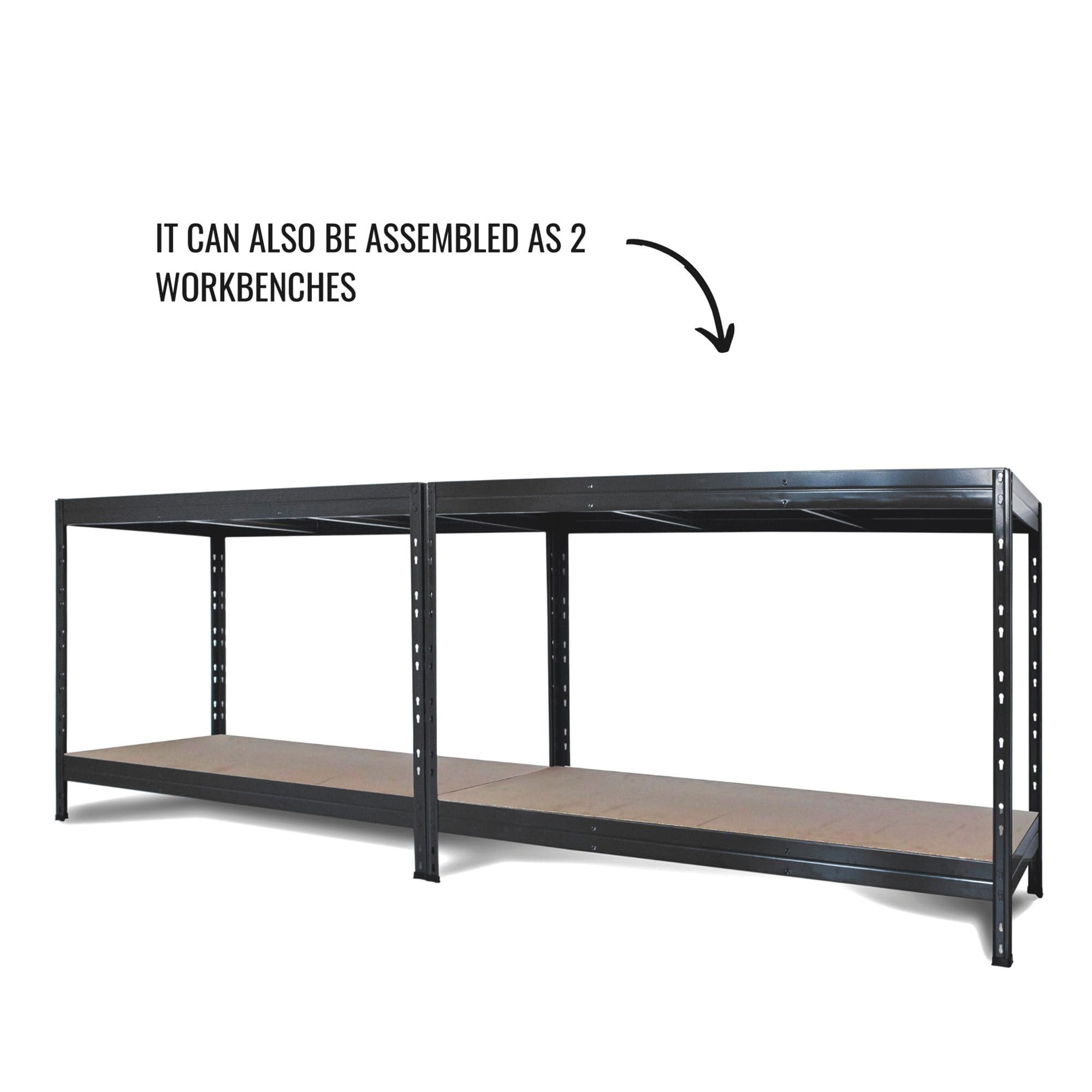 AR Shelving Heavy-Duty Garage Shelving, 4-Shelf Unit, 1000-Lb. Capacity Per Shelf, 60in.W x 24in.D x 70in.H, Model# TR18S410KGIFD9G00