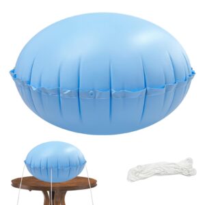 yexexinm 4ft dome patio furniture cover airbag, patio table cover air pillow, inflatable airbag for patio table covers, 4ft dia air bag pillow with 49.5ft drawstring uv resistant, water resistant