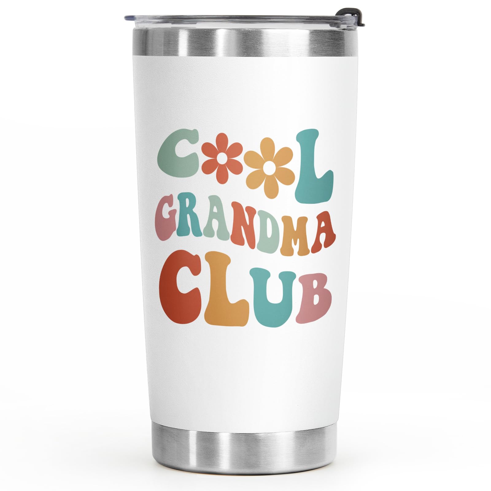 Aurahouse Grandma Gifts-Cool Grandma Club Tumbler 20 Oz, Christmas Gifts for Grandma, Grandma Birthday Gifts, New Grandma Gifts, First Time Grandma, Grandma-to-be, Nana, Gigi Coffee Cup