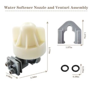 Dicsley 7187065 Water Softener Nozzle and Venturi Assembly Replaces 7187065, 7214969, 7165704, 7238450 and WS15X10027