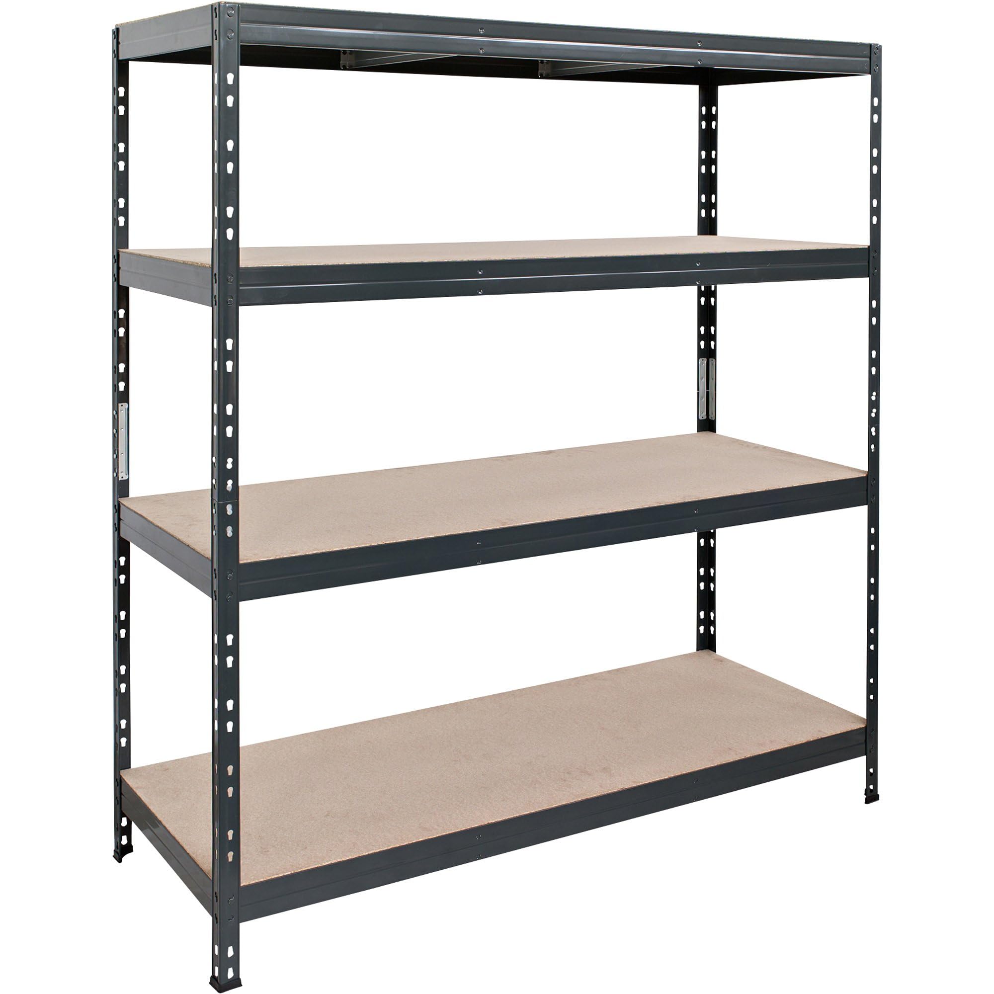 AR Shelving Heavy-Duty Garage Shelving, 4-Shelf Unit, 1000-Lb. Capacity Per Shelf, 60in.W x 24in.D x 70in.H, Model# TR18S410KGIFD9G00