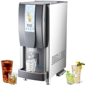 lojok commercial ice maker countertop, 12 cubes ready in 4 mins, 175lbs in 24hrs, intelligent sensing ice machine with ro fiber membrane filter, 132lbs nugget ice maker for home, kitchen, office