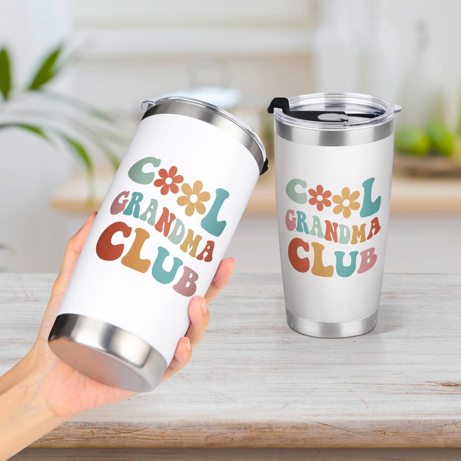 Aurahouse Grandma Gifts-Cool Grandma Club Tumbler 20 Oz, Christmas Gifts for Grandma, Grandma Birthday Gifts, New Grandma Gifts, First Time Grandma, Grandma-to-be, Nana, Gigi Coffee Cup