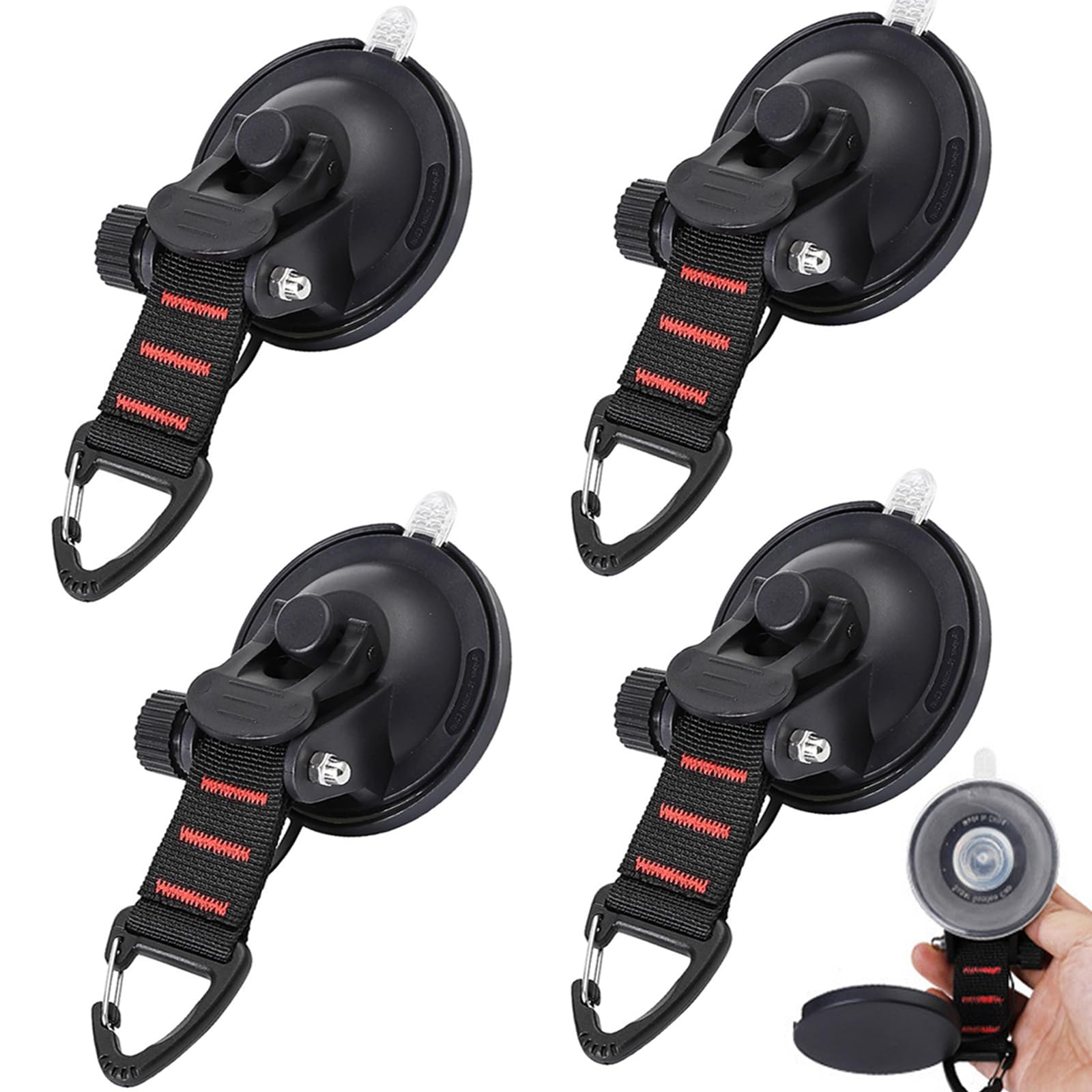 PASUXI Suction Cup Hooks Heavy Duty,4pcs Large Suction Cup Hooks,22 Lbs Heavy Duty Suction Cups,Heavy Duty Suction Cup Hooks,Suction Cups with Hooks|Suitable for Car Awnings, Bathrooms, Glass, Tiles