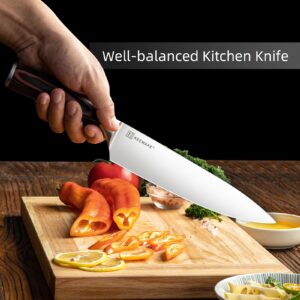 KEEMAKE Knife Set Kitchen Knives - 1.4116 High Carbon Stainless Steel Professional Chef Knife Set of 3 - Razor Sharp Japanese Cooking Knife