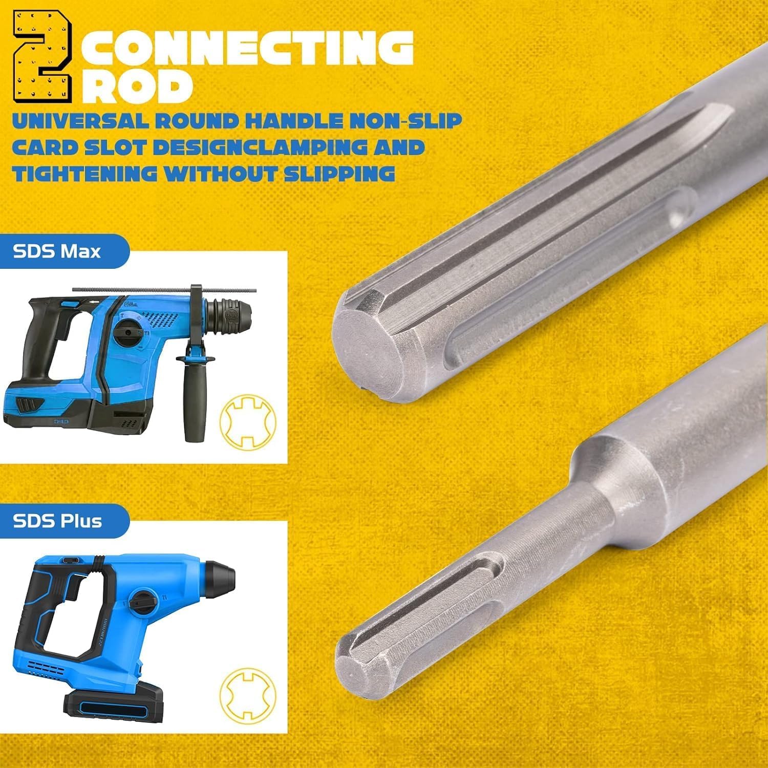 XDOVET 9PCS Concrete Hole Saw Kits with 2 Drill Bits and SDS Plus & Max Shank Hole Saw Tool Set for Concrete Cement Brick Stone Wall Drilling Kit Size 30 40 65 80 100 MM