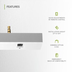 ASD BI-Level Microwave Motion Sensor | Audio-Jack 12VT 0-10V Dimmable White