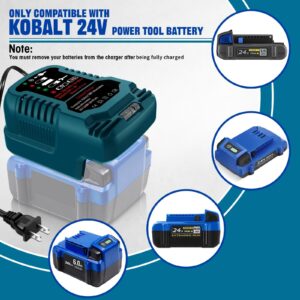 Compact Cordless Power Tool Battery Chargers (110V Input for Kobalt 24V Charger)