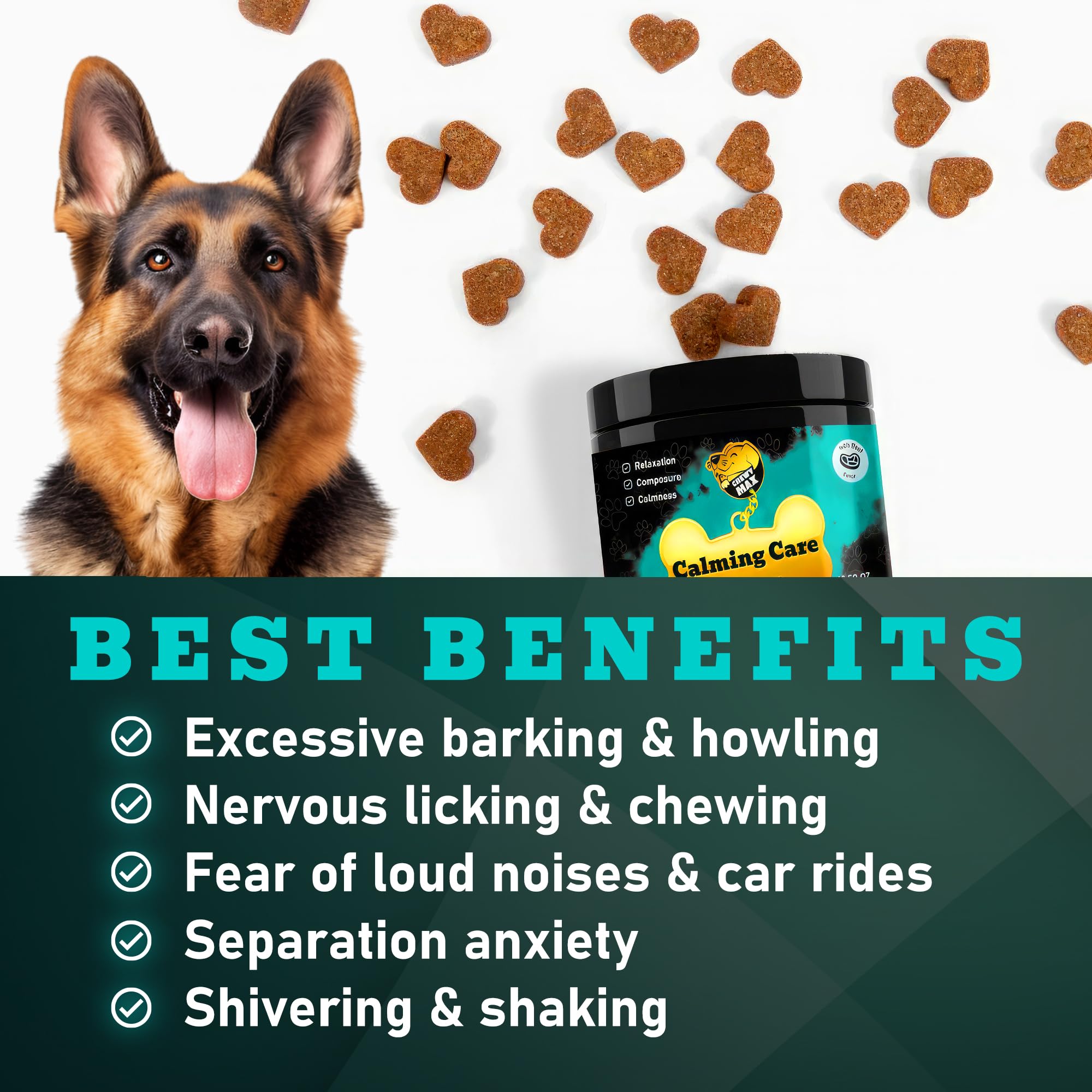 Dog Calming Chews | Calming Care for Dogs | Puppy Calming | Calm Chews for Dogs | Puppy Calming Chews | Calming Chews for Dogs | 240 Chews