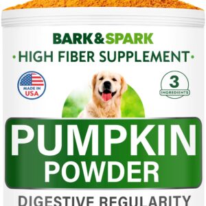 Pumpkin for Dogs - Apple, Pumpkin Seeds and Pumpkin Fruit - Fiber Supplement and Stool Softener - Diarrhea, Constipation, Upset Stomach, Food Sensitivity - Improve Digestion - 7oz Apple Flavor