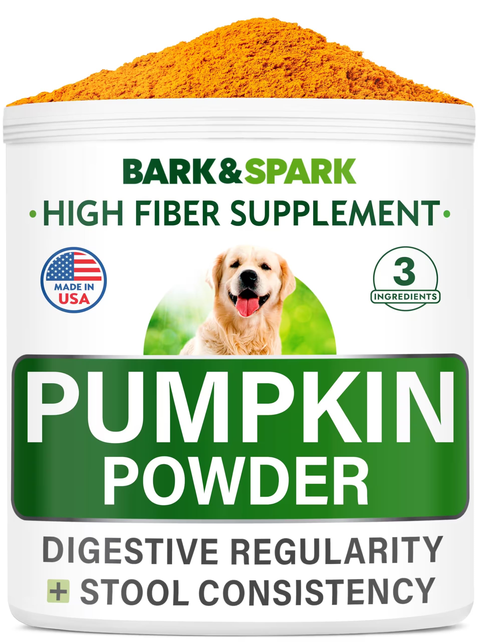 Pumpkin for Dogs - Apple, Pumpkin Seeds and Pumpkin Fruit - Fiber Supplement and Stool Softener - Diarrhea, Constipation, Upset Stomach, Food Sensitivity - Improve Digestion - 7oz Apple Flavor