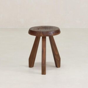 FHCKIG Milking Stool,stool,plant stand (Dark Teak Oil)