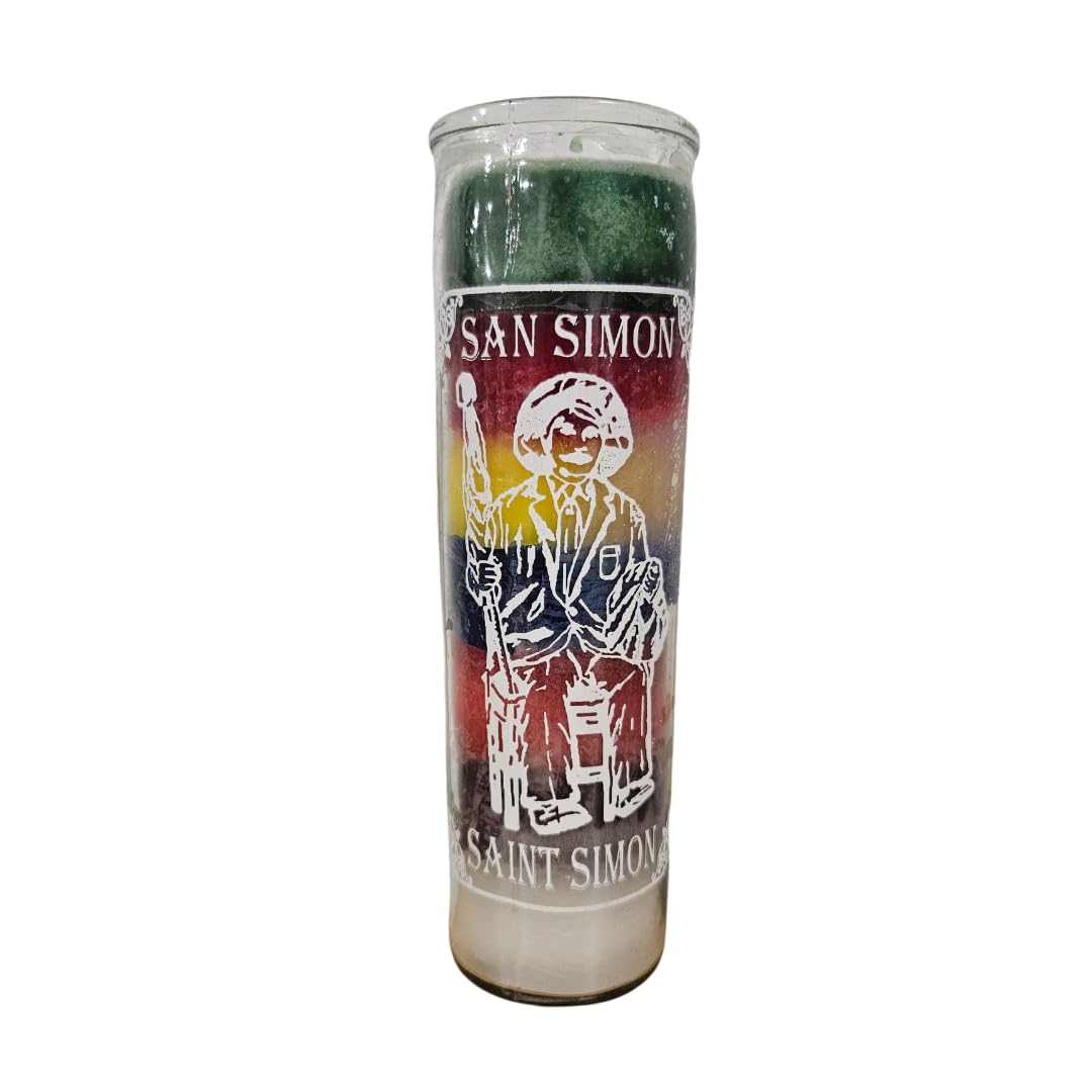 Generic San Simon 7 Color 7 Day Ritual Glass Candle