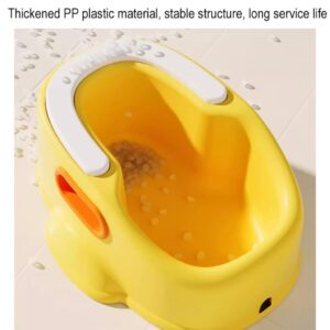 ZAJSSS Portable Pet Bathtub ﻿pet Shower Basin with Side Groove Handle Multi-functional Pet Bathtub for Small Pets and Cats Indoor and Outdoor, Yellow