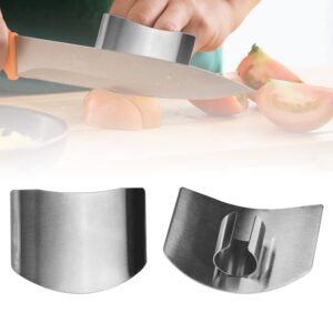 stainless steel finger guard, finger protector for cutting food, multifunctional finger guards for cutting food, kitchen tool finger guards protector for slicing dicing (single finger-1pcs)