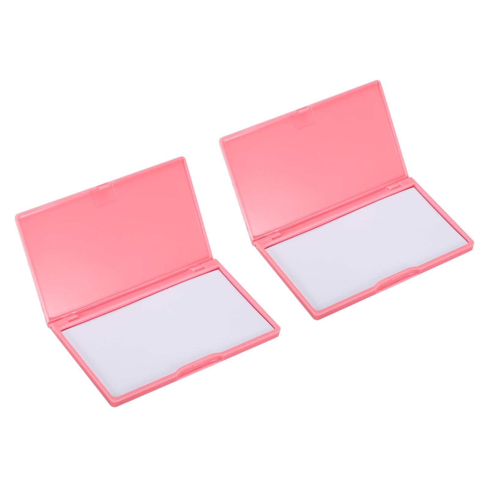 PATIKIL Magnetic Needle Storage Case, 2 Pcs Plastic Portable Sewing Pin Keeper Needle Organizer Box Container for Embroidery Knitting Stitching, Pink