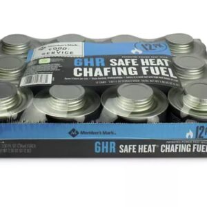 Generic Essential 6-Hour Safe Heat Chafing Fuel with PowerPad, Pack of 12, Silver, MM-12