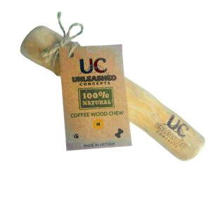 Unleashed Concepts Natural Coffee Wood chew for Dogs (Medium)