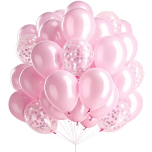 12inch pink balloon and metallic silver balloon for wedding bridal birthday baby shower decoration