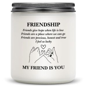 friendship gifts for women gift for best friends bestie gifts friendship candles for women friends work besties gifts for women christmas scented candles lavender