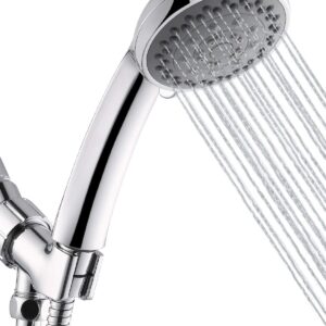 Shower Head, Axioblis 5 Function High Pressure Handheld ShowerHead with Shower Hose and Adjustable Bracket, Velynda