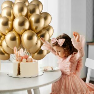 12inch Metallic Gold Balloons for Wedding Bridal Birthday Baby Shower Decoration