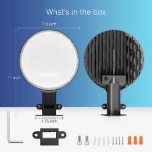 OKPRO LED Barn Lights Outdoor - Dusk to Dawn Outdoor Lighting with Photocell, 150W 15000LM Area Light with Cord 2.6ft, 6500K Daylight Street Light, AC100-120V IP65 Waterproof LED Barn Light for Yard