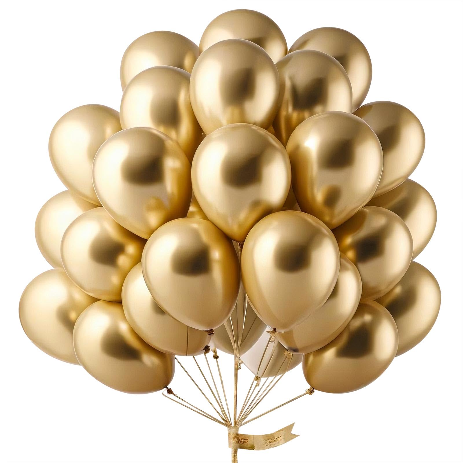 12inch Metallic Gold Balloons for Wedding Bridal Birthday Baby Shower Decoration